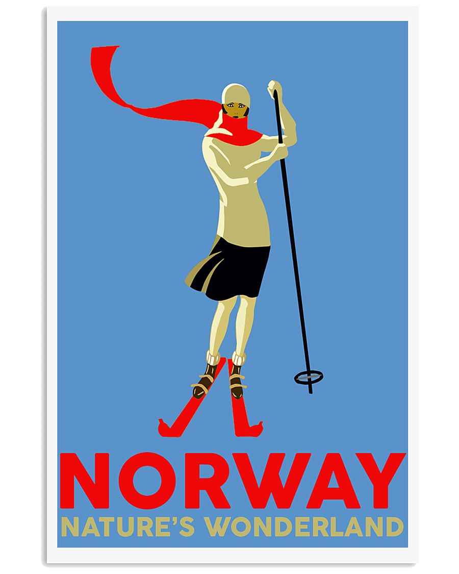 NORWAY VINTAGE TRAVEL 11x17 Poster