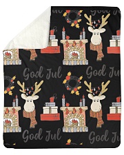 NORWEGIAN GOD JUL MERRY CHRISTMAS CUTE Sherpa Fleece Blanket - 50" x 60" thumbnail