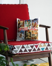 NORWAY GOD JUL NISSER Square Pillowcase aos-pillow-square-front-lifestyle-09