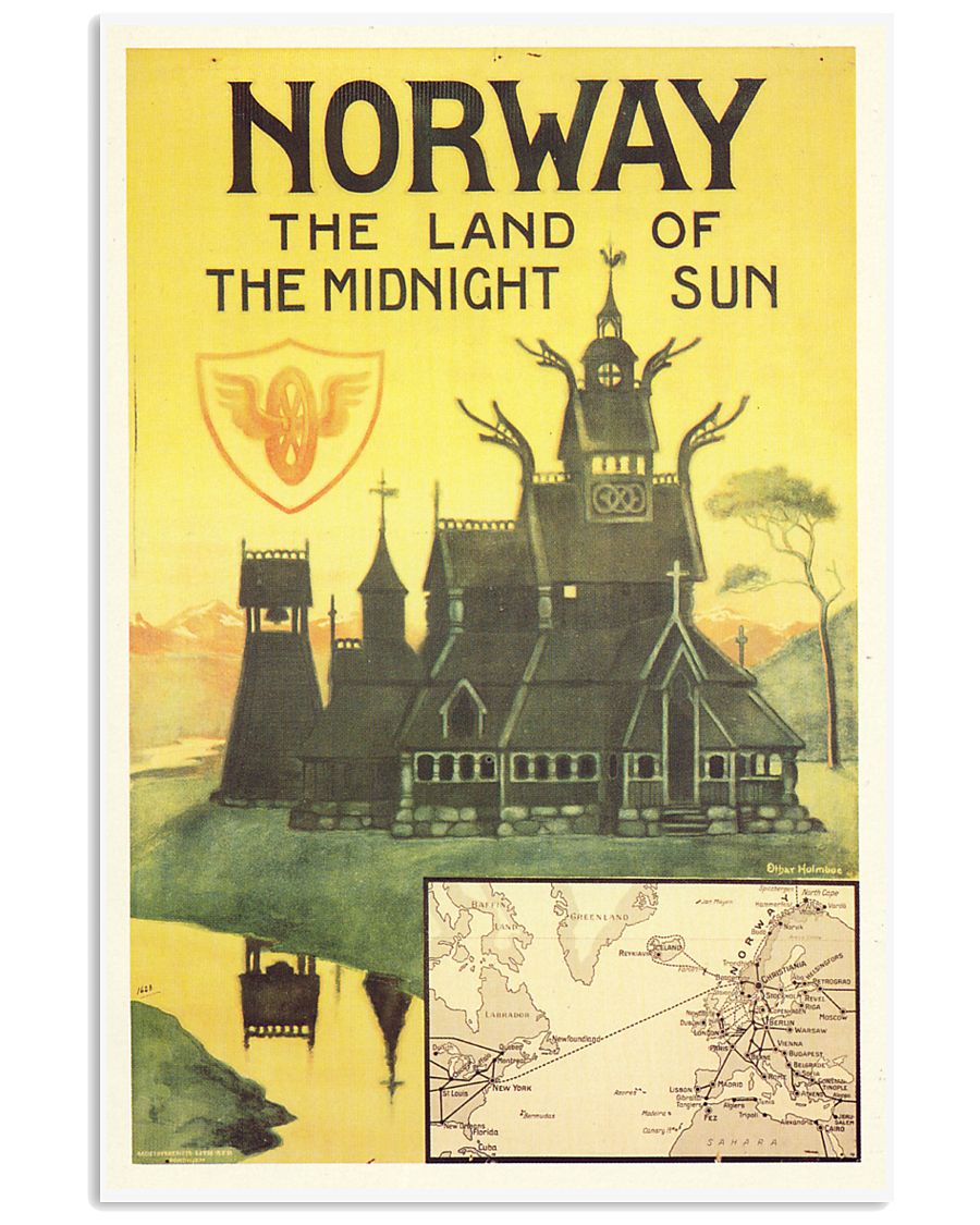 NORWAY VINTAGE TRAVEL 1905 11x17 Poster