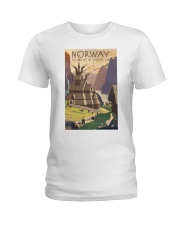 NORWAY VINTAGE TRAVEL 1905 Ladies T-Shirt tile