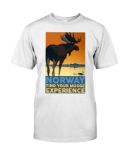 NORWAY MOOSE VINTAGE TRAVEL Classic T-Shirt thumbnail