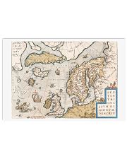 16th CENTURY MAP OF SCANDINAVIA 17x11 Poster front