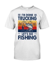 Lets go Fishing- Trucking Premium Fit Mens Tee tile
