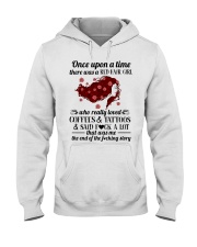 Red Hair Girl-Coffes and Tattoos Hooded Sweatshirt front