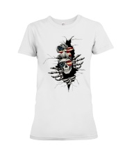 skull sticker Premium Fit Ladies Tee tile