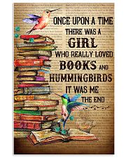 Girl Loved Hummingbird And Books 11x17 Poster front