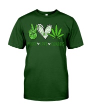 peace - love - canabis Classic T-Shirt front
