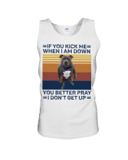 If you kick me Unisex Tank tile