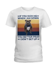 If you kick me Ladies T-Shirt tile