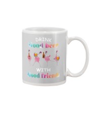 Flamingo Drink Good Beer With Good Friends Mug tile