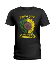 Cannabis Lover Ladies T-Shirt tile