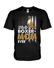 Boxer Mom V-Neck T-Shirt tile