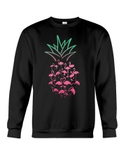 Flamingos And Pineapple Crewneck Sweatshirt tile