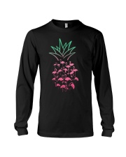 Flamingos And Pineapple Long Sleeve Tee tile