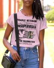 I AM CURRENTLY UNSUPERVISED Classic T-Shirt apparel-ladies-t-shirt-lifestyle-front-86