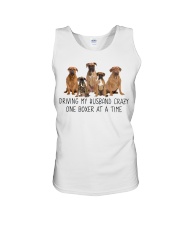 DRIVING MY HUSBAND Unisex Tank tile