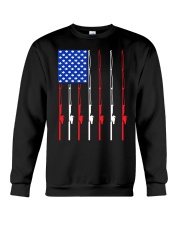 Fishing Patriotic American Crewneck Sweatshirt thumbnail