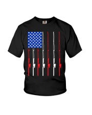 Fishing Patriotic American Youth T-Shirt thumbnail