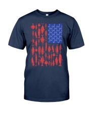 Fishing Patriotic American Classic T-Shirt thumbnail