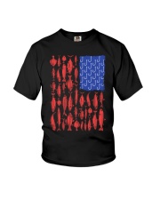 Fishing Patriotic American Youth T-Shirt thumbnail