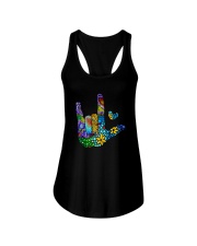 Mosaic Sign Language Ladies Flowy Tank thumbnail