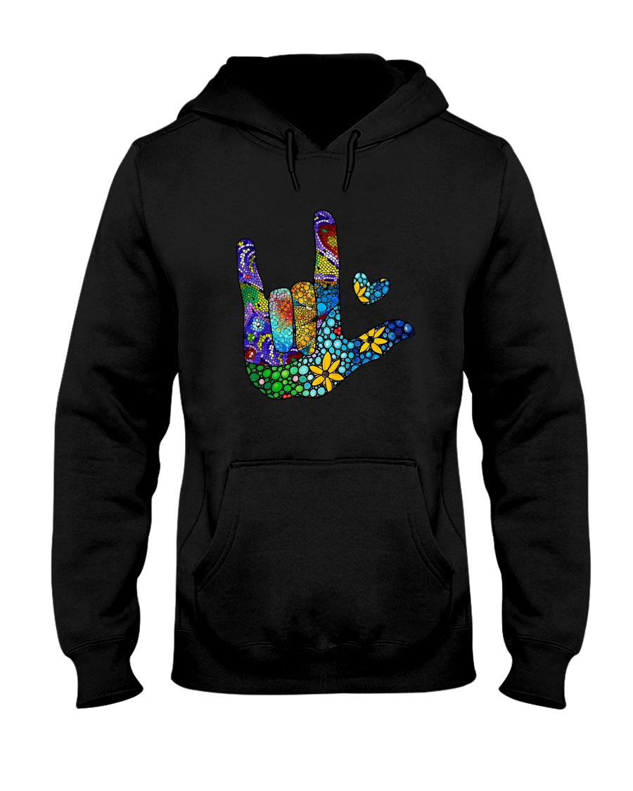 Mosaic Sign Language Hooded Sweatshirt