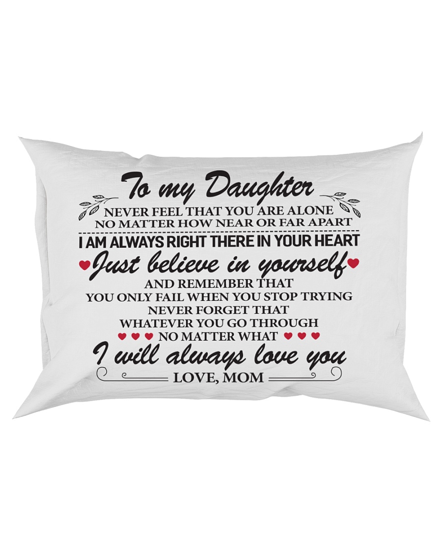 To My Daughter Rectangular Pillowcase