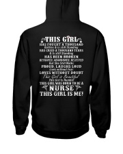 Nurse Shirt - This Girl Is Me Hooded Sweatshirt back