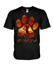 Dachshund-CS3180-It's Fall V-Neck T-Shirt tile