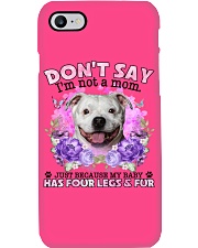 Staffordshire Bull Terrier-CS4086-Don't Say-V2 Phone Case tile