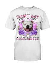 Staffordshire Bull Terrier-CS4086-Don't Say-V2 Classic T-Shirt front