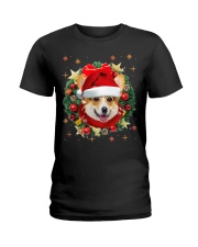 Corgi-Head-CS3788-Christmas-V10 Ladies T-Shirt tile
