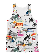 Bedlington Terrier Summer Beach All-Over Unisex Tank tile