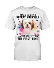 Lhasa Apso-CS3626-Repeat Yourself Classic T-Shirt front