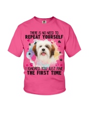 Lhasa Apso-CS3626-Repeat Yourself Youth T-Shirt tile