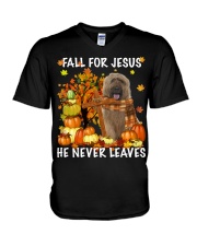 Briard-CS3774-He Never Leaves V-Neck T-Shirt tile