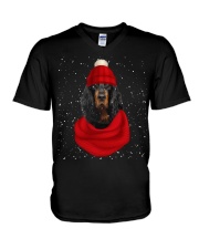 English Setter-CS3617-Christmas Dog-V17 V-Neck T-Shirt tile