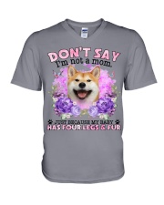 Akita-CS4086-Don't Say-V2 V-Neck T-Shirt tile
