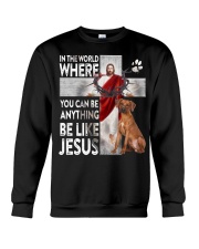 Rhodesian Ridgeback-CS3937-Be Like Jesus Crewneck Sweatshirt tile