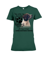 German Shorthaired Pointer-02-CS1389-My Hardest Premium Fit Ladies Tee tile