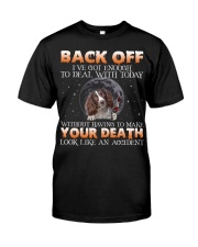 English Springer Spaniel-CS3704-Back Off-V3 Premium Fit Mens Tee tile