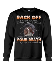English Springer Spaniel-CS3704-Back Off-V3 Crewneck Sweatshirt tile