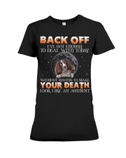 English Springer Spaniel-CS3704-Back Off-V3 Premium Fit Ladies Tee tile