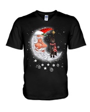 Australian Kelpie-CS3727-Moon And Dog V-Neck T-Shirt tile