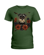 Miniature Schnauzer-CS3406-Rose And Dog-V3 Ladies T-Shirt tile