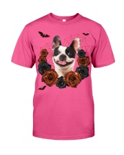 French Bulldog-CS3406-Rose And Dog-V3 Classic T-Shirt tile