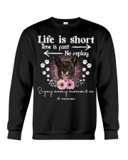 Dutch Shepherd-DN2300-Life Is Short-V2 Crewneck Sweatshirt tile
