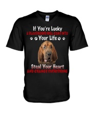 Bloodhound-CS3391-If You're Lucky V-Neck T-Shirt tile