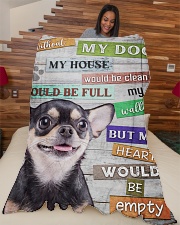Chihuahua-BLK-NT234 Large Fleece Blanket - 60" x 80" aos-coral-fleece-blanket-60x80-lifestyle-front-04